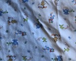 Carter&#39;s Blue Child of Mine Baby Blanket Lovable Cutie ABC Monkey Frog A... - $32.25