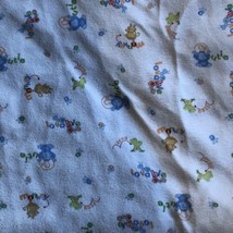 Carter's Blue Child of Mine Baby Blanket Lovable Cutie ABC Monkey Frog Ant Bug - $32.25
