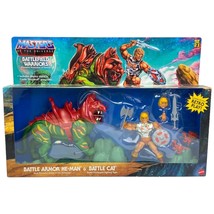Masters of the Universe Origins Battle Armor He-Man Battle Cat Figure Retro &#39;21 - £23.69 GBP