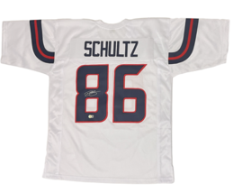 Dalton Schultz of the Houston Texans Autographed Custom White Jersey Bec... - $148.74 CAD