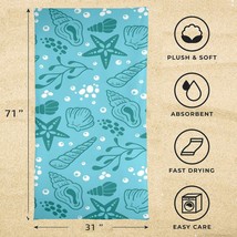 Beach Towels - Large Summer Vacation or Spring Break Beach Towel 31&quot;x71&quot; - Blue  - £15.34 GBP