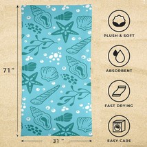 Beach Towels - Large Summer Vacation or Spring Break Beach Towel 31&quot;x71&quot; - Blue  - £14.55 GBP