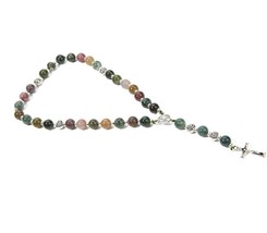 Handmade 8mm Anglican Prayer Beads Rosary Jade with - £32.38 GBP