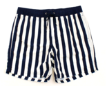 Coast Blue &amp; White Stripe Brief Lined Swim Shorts Trunks  Men&#39;s M - $59.39