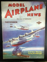 Model Airplane News Magazine November 1937 - £11.62 GBP