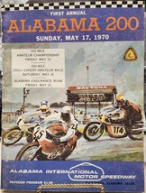 First Annual Alabama 200 Talladega Race Track Motorcycle Racing Program May 1970 - £46.59 GBP