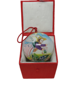 Midwest of Cannon Falls Reverse Painted Ornament Christmas Green Thumb A... - £14.01 GBP