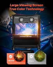 VEVOR Welding Helmet Auto Darkening True Color 3.94&quot; x 3.15&quot; Welding Hoo... - $1,983.61 MXN