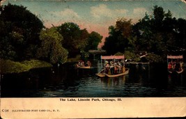 Vintage POSTCARD- The Lake, Lincoln Park, Chicago, Illinois BK56 - £3.94 GBP