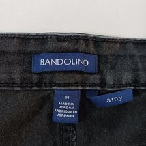 Bandolino Amy High Rise Women's Black Jeans Size 14 Measured (33x30) image 5
