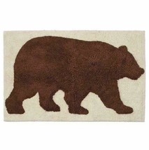 Natures Trail Bathroom Rug Bath Mat Rustic Bear Cabin Lodge Saturday Knight - £27.93 GBP