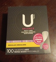 U by Kotex Barely There Liners, Light Absorbency, Regular (P09) - £10.27 GBP