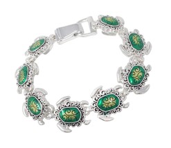 Jewels Colorful Silver Tone Themed Linked Magnetic - £46.49 GBP