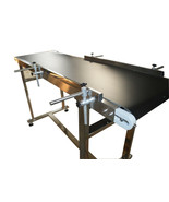 US Stock 110V SS 59&quot;L X 15.7&quot;W PVC Belt Conveyor System with Double Guar... - $716.66