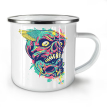 Colorful Art Death Skull NEW Enamel Tea Mug 10 oz | Wellcoda - £20.08 GBP