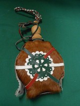 Great Collectible Unusual WATER BOTTLE..Horsehair and Leather - $42.16