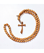 Pendant Cross Olive Grains 7mm Unisex Pendant Cross Necklace 11C7 - $302.21 MXN