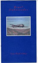 TWA Royal Ambassador Menu 1995 Collector Series DC-3 Trans World Airlines - $18.86