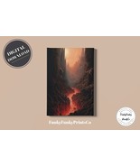 Fiery Lava River on Hades: Artisan PRINTABLE Wall Decor, Landscape | Dow... - £2.74 GBP