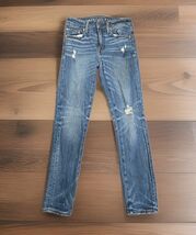 American Eagle Skinny Jeans Airflex Mens Size 29x30 Distressed Denim Tap... - $19.80