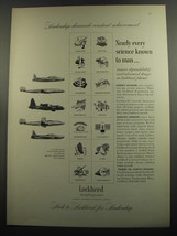 1952 Lockheed Planes Ad - T-33 Jet Trainer; Super Constellation, P2V Neptune - £14.50 GBP