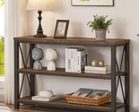 Rustic Console Table Behind Couch, Industrial Entryway Table With Shelve... - £217.12 GBP