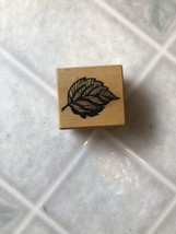 Leaf Line Drawing Rubber Stamp Wood Stamps by PSX C-1743 - £9.04 GBP