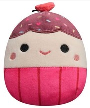 Squishmallow Elpha Vanilla Cupcake 8&quot; Inch Soft Plush Valentines 2023 Toy Bakery - £18.43 GBP