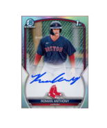 2025 Roman Anthony Topps 1st Bowman Refractor Signature RC Rookie Redemp... - $221.41 MXN