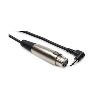 HosaTech XVM-102F 2ft XLR3F to Right Angle 3.5mm TRS Microphone Cable  - $17.00