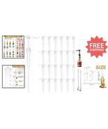 25 Pcs  White Syrup Pump Dispenser Set, Ideal for Cocktails and Beverages - $991.01 MXN