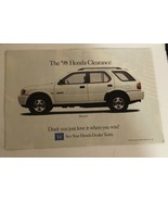 1998 Honda Passport Car Vintage Print Ad pa11 - $7.91