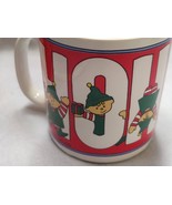 Elf Christmas Musical Coffee Mug in box Vintage 1980&#39;s - £15.94 GBP