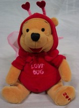 Disney 2000 WINNIE THE POOH AS LOVE BUG 6&quot;  STUFFED ANIMAL Toy - £12.04 GBP