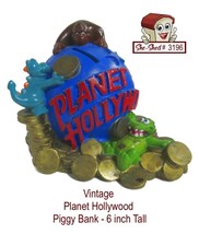 Vintage Planet Hollywood 6 inch Souvenir Bank with King Kong, Globe, Alligator - £15.58 GBP