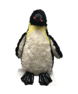 Aurora World Emperor Penguin Plush 14&quot; Tall Stuffed Animal Black/White/Y... - £6.44 GBP