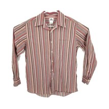 Lacoste France Multicolor Striped LS Button Up VTG Shirt Mens Size 16 1/2&quot;/42cm - £21.79 GBP