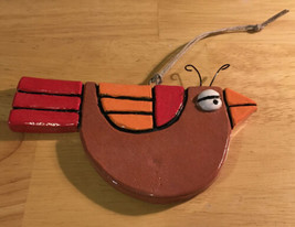 Cat Jarosz pottery bird ornament - £14.73 GBP