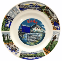 Alaska Collectors State Plate IAAC Ceramics Korea Poem Marie Drake Decorative - £15.57 GBP