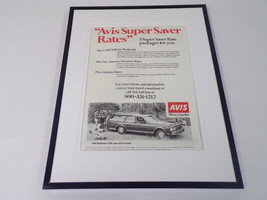 1979 Avis Rental Car / GM 11x14 Framed ORIGINAL Vintage Advertisement  - $39.59