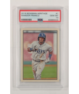 2019 Bowman Heritage Wander Franco Carta Da Baseball PSA 10 Gem Mint Gra... - $4,382.75 MXN