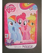 MY LITTLE PONY Age 6+ 5&quot; X 7&quot; 50 Pcs Puzzle W/Tin Box Sealed NEW! - £6.27 GBP