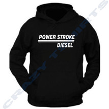 black HOODIE POWERSTROKE HOODIE PULLOVER BLACK ALL SIZE S M L XL 2XL - £17.85 GBP