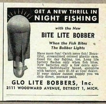 1948 Print Ad Bite-Lite Fishing Bobbers Glo Lite Detroit,MI - £5.90 GBP