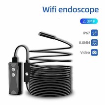Wifi Endoscope Camera Hd 1200p LED Light Ip67 Waterproof Inspection Borescope - £27.49 GBP+