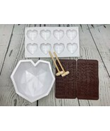 Diamond Heart Shape Silicone Cake Mold 8 Cavities Heart Heart Diamond Sh... - £15.88 GBP