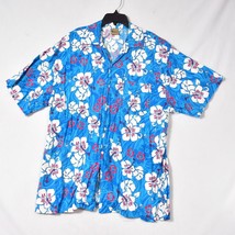 In Gear Hawaiian Men&#39;s Blue Floral Shirt Size XL - £12.50 GBP