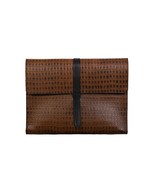 Crocodile Texture Laptop Bag, Messengers Leather Travel Document Printed... - $257.15 CAD