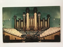  collectible POSTCARD w/writing unposted ✍️ Choir MOMON TABERNACLE Utah USA - £1.91 GBP