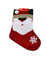 Christmas House Santa Character Stocking with Fleece Cuff. 18 Inches - £9.84 GBP